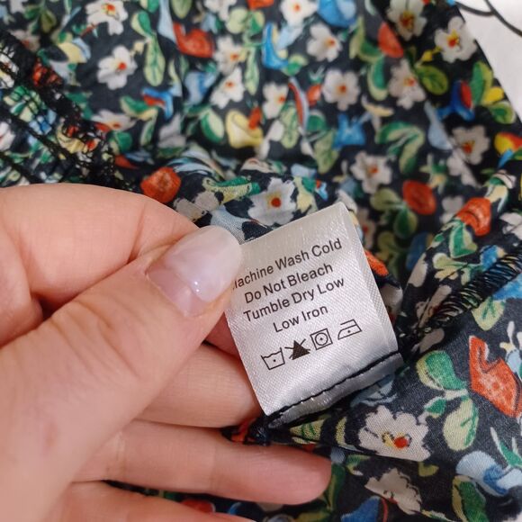 NWT TUCKERNUCK Shroom Floral Mallie Top Boho Peasant Preppy Flutter Sleeve S - Picture 6 of 6